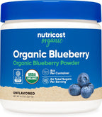 Nutricost Organic Blueberry Powder 8oz (227 Grams) - Pure, Gluten Free, Non-GMO, from Organic Blueberries