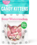 Candy Kittens Sour Watermelon Gourmet Sweets Bag 140g (Pack of 2)