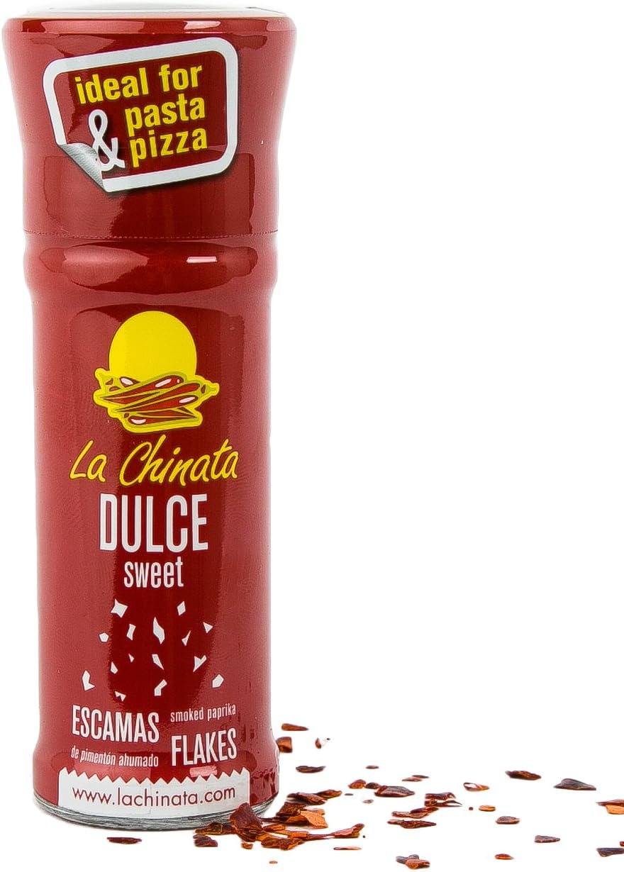 La Chinata Sweet Smoked Paprika Flakes in Grinder Gluten Free