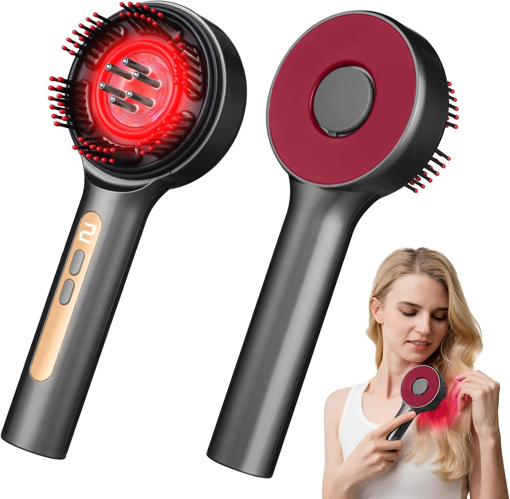 Hair Growth Comb,Electric Scalp Massager Comb,IPX7 Waterproof,Portable for Home & Travel