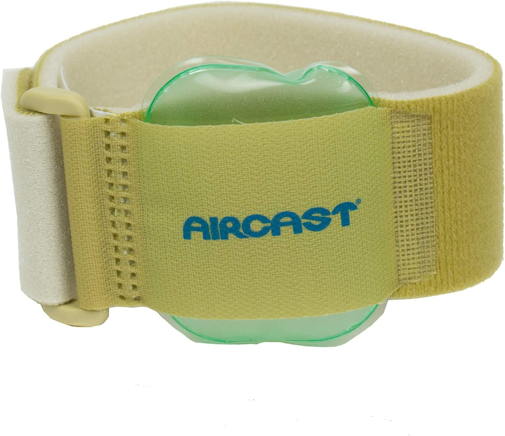 Aircast 12242 Pneumatic Armband, For Elbow, Wrist, Forearm Injuries, and Epicondylitis, Beige