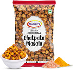Maniarr's Dry Roasted Chickpeas - Spicy Crunchy Snacks (2.8oz x 6 Packs) - Vegan, GMO-Gluten Free, Plant-based High Protein Fiber Snacks for Adults & Kids - Chatpata Masala