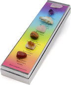 ChakraBack 7 Crystal Magnet Set | Includes Quartz, Amethyst, Chrysocolla, Rose Quartz, Tigers Eye, Citrine, Red Jasper, Earth Magnets
