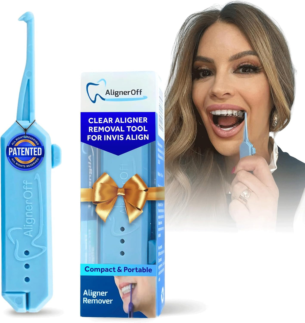 Retractable Aligner Removal Tool – Hygienic Clear Aligner Remover for Invisalign -Style Aligners, Retainers and Nightguards - Portable Reusable Removal Tool, Dental Hygienist Developed