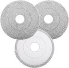 3Pcs Replacement Mop Heads Wet Dry Round Microfiber Mop Cloths Washable Cleaning Pads for Hardwood Tile Marble Floors
