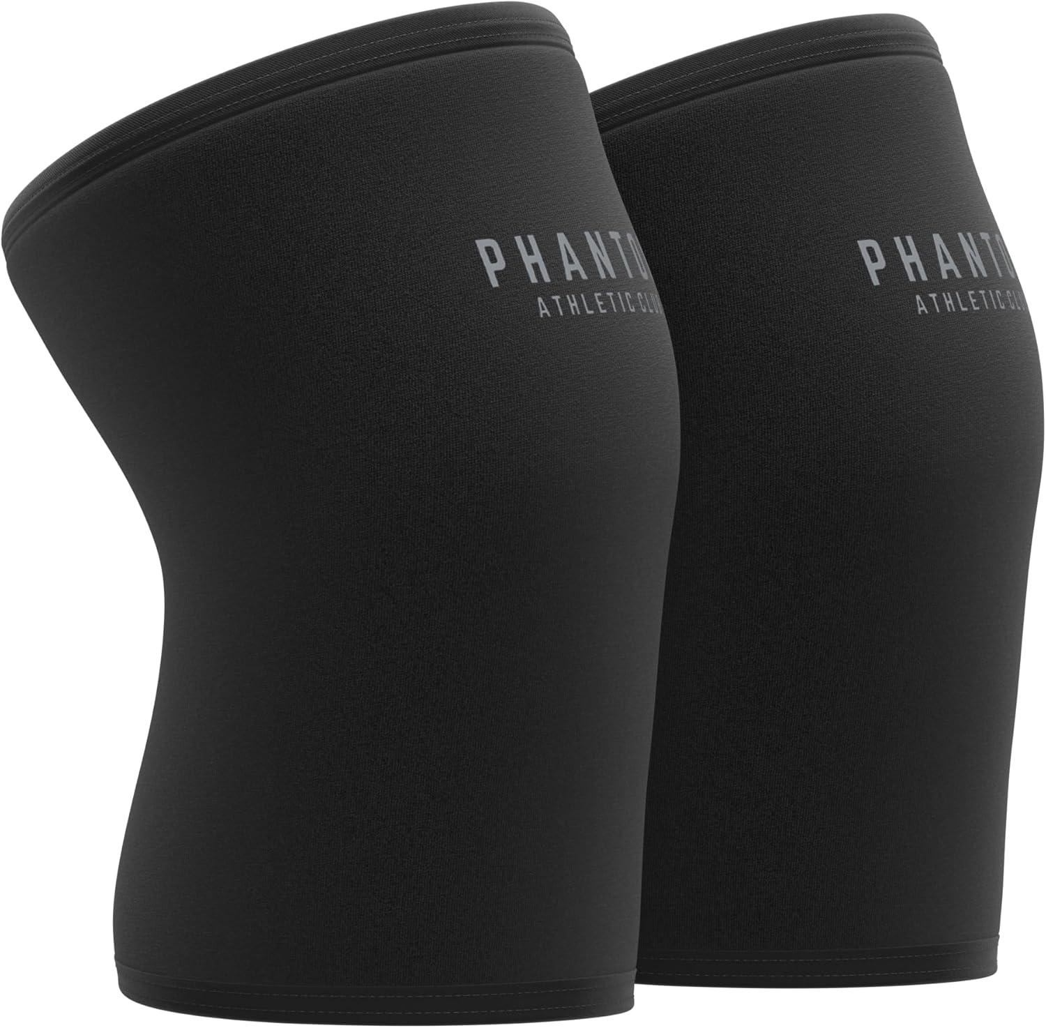 7mm Compression Knee Sleeves for Weightlifting Support, Powerlifting Strength, Heavy Squats, Cross Training, Gym Fitness, Sports – Strong Thick Neoprene Knee Braces for Men & Women (2 Pack, Large)