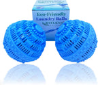 2Pcs Premium Washing Ball, Super Soft Shell Doesn't Hurt Clothes, Advanced ceramic balls, Eco-Friendly Laundry Balls,2000 Washing Cycle Laundry Balls, All Natural Detergent(Benzo Blue) …