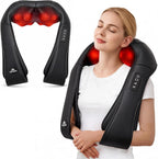 Neck Massager for Pain Relief Deep Tissue with Heat - Shiatsu Back and Shoulder Massage, Mothers Day Gifts for Mom Wife Women Her, Dad Men Him, Christmas, Fathers Day, Plug-in Use for Home Office Car