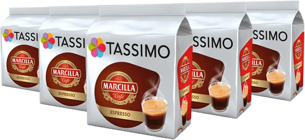 TASSIMO Marcilla Espresso CoffeePods - 5 Packs (80 Drinks)