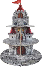 Medieval Castle Cupcake Stand Medieval Knight Birthday Party Decorations 3 Tiered Castle Dessert Cake Table Displays Dragon Baby Shower Birthday Party Decorations for Boy Girl