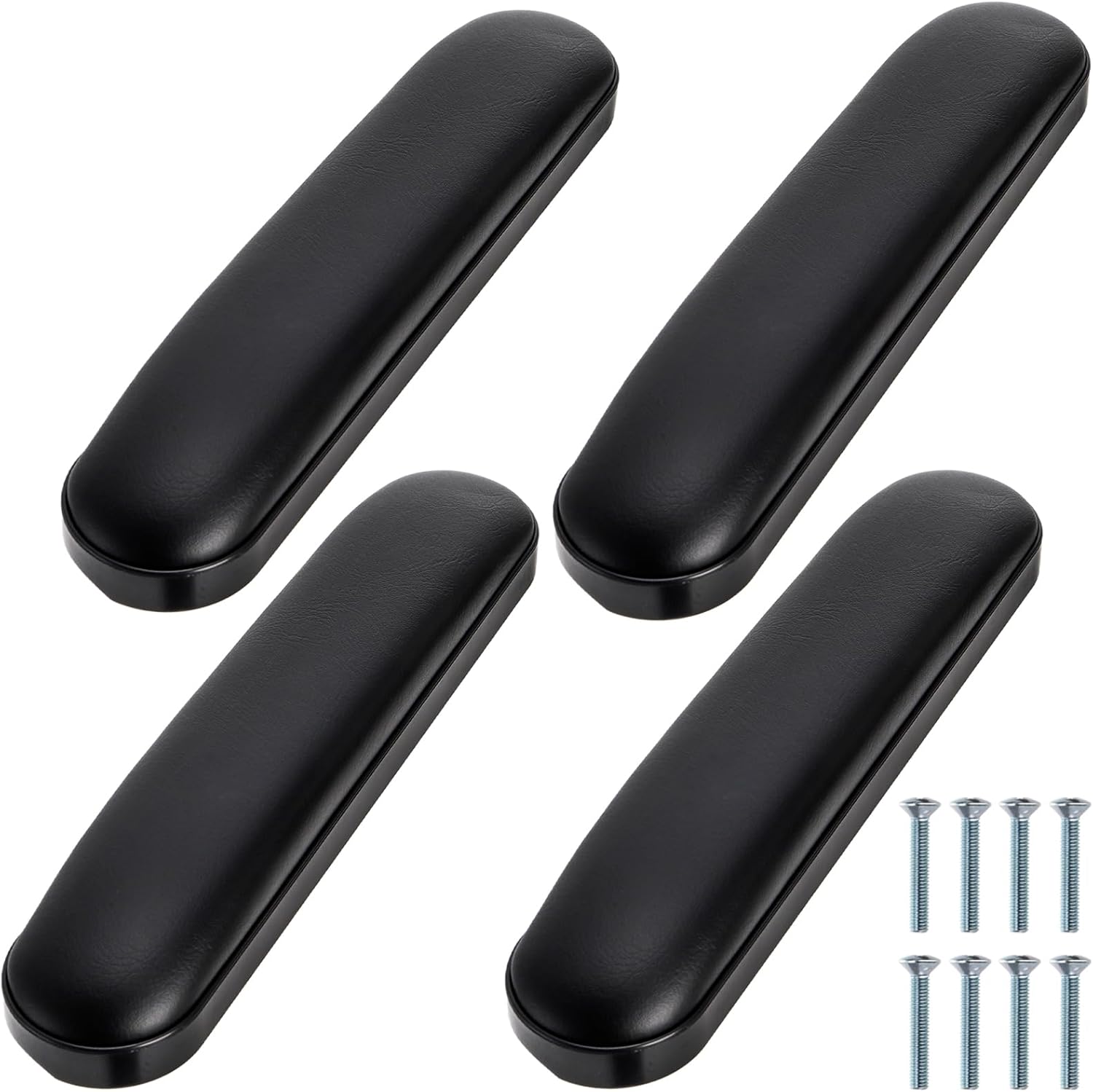 Covzoe 4 Pack Wheelchair Arm Pads, 10-1/4" Long Replacement Wheelchair Armrest Cushion, Transport Chair Arm Pad Part Fits for Most Standard Wheelchairs