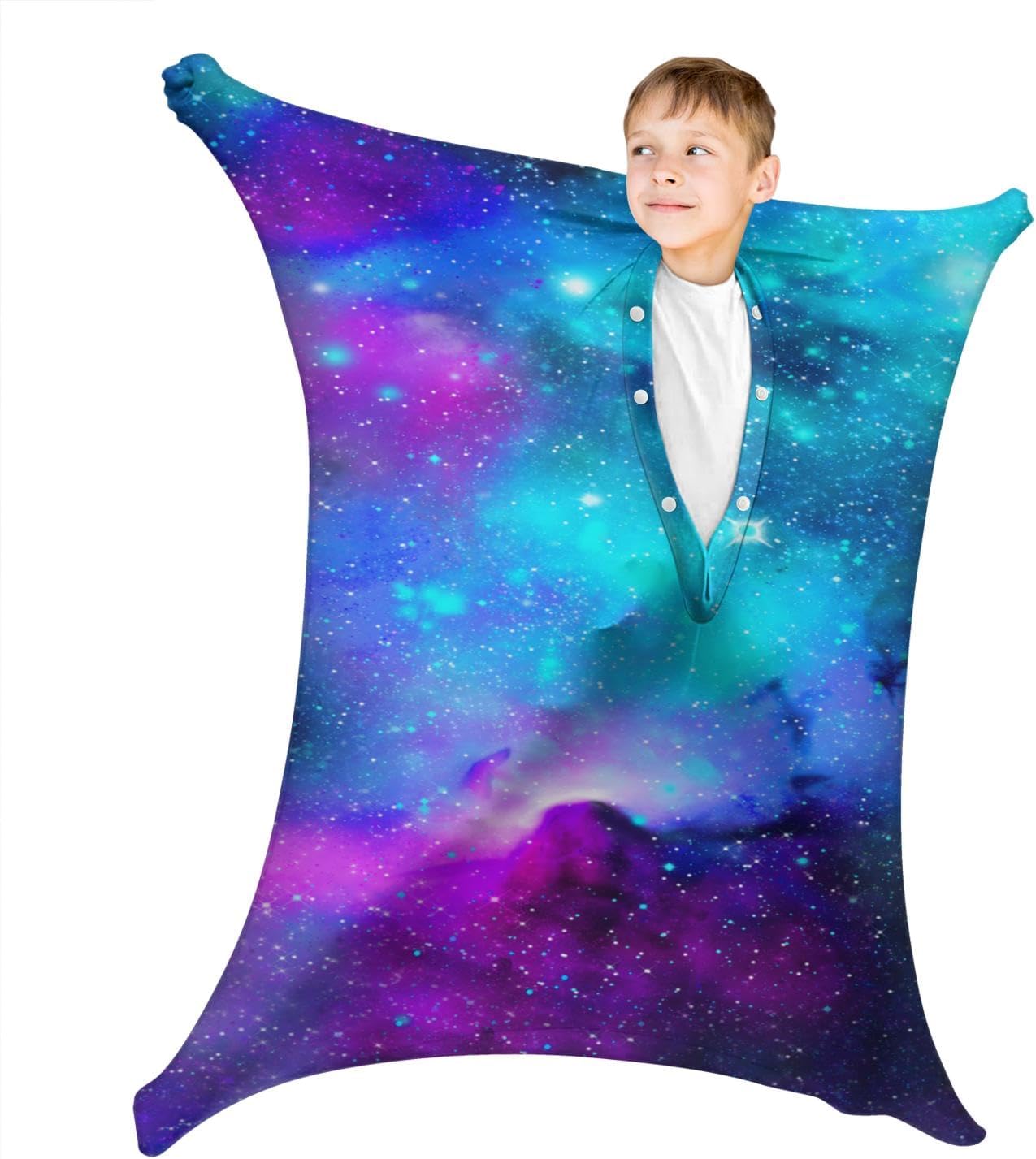 Constellation Movement Sensory Body Socks - Stretchable Blue Nebula Sensory Sack to Help Kids Relax and Focus - ADHD and Improve Sensory Full Body Sock for Kids (X-Large)