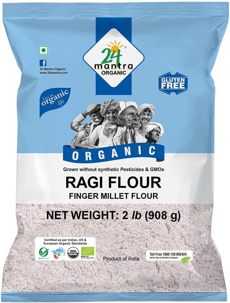 24 Mantara Organic Flour, Ragi, 2 Pound