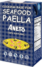 Aneto Seafood Paella Cooking Base Broth, 33.83 Fluid Ounce