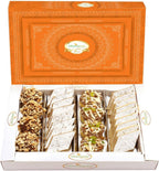 Ghasitaram Gifts Bhaidooj Gifts Bhaidooj Sweet - Assorted Box Pure Kaju Katlis, Dryfruit Sweets 400 GMS