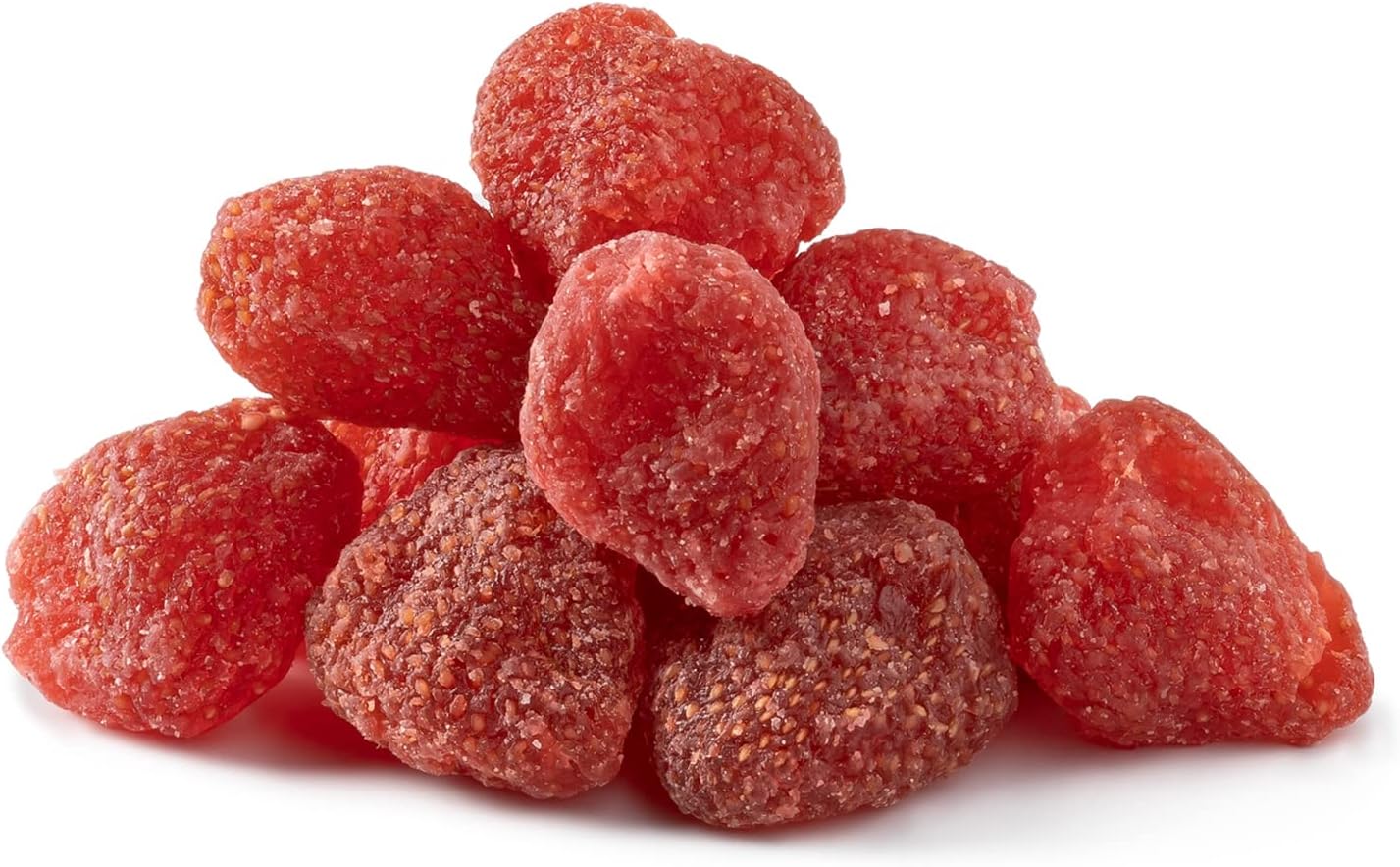 NUTS U.S. - Dried Whole Strawberries, Sweet, Dehydrated, NON-GMO Fruit Snacks In Resealable Bag!!! (1 LB)