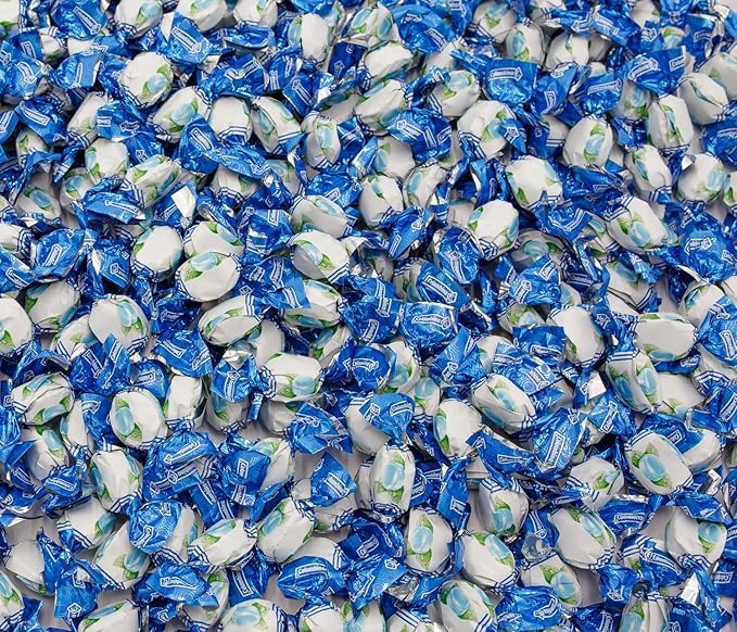 MINT DROPS Hard Candy, 2.2 lb Bulk Bag, Breath Freshening, 660 Individually Wrapped (2.2 Pounds, Mint Drops)
