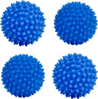 Eco Laundry Dryer Balls Reusable Silicone Soft Washing Balls Fabric Softener Alternative for Quick Drying (4 Packs)