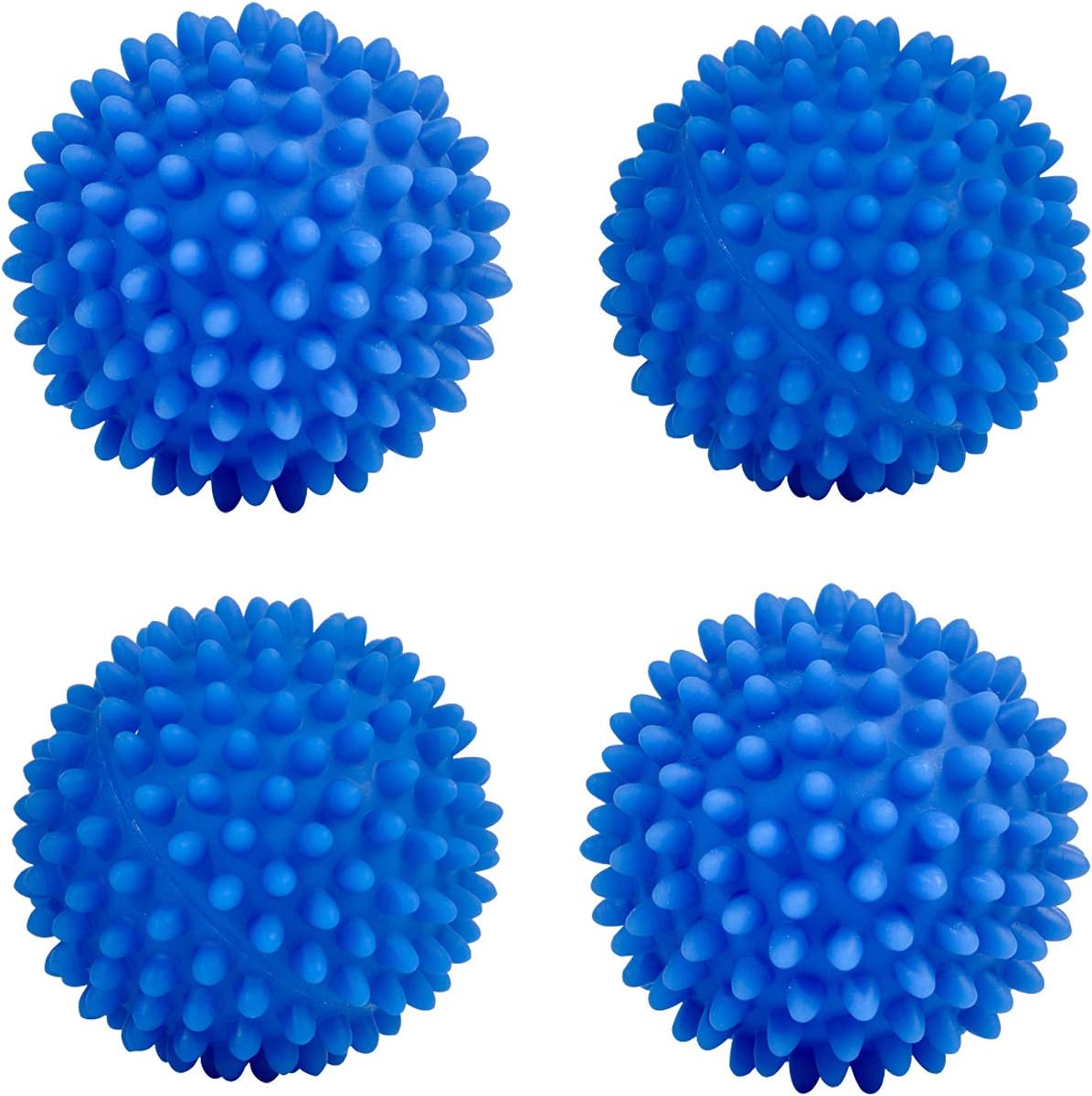 Eco Laundry Dryer Balls Reusable Silicone Soft Washing Balls Fabric Softener Alternative for Quick Drying (4 Packs)