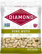 Diamond of California Shelled Pine Nuts, Raw Unsalted Pine Nuts for Pesto, Baking, Snacking, and Salads, 2.25 oz.