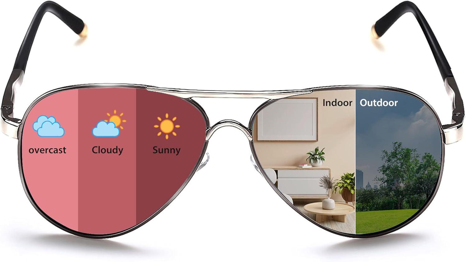 ROCKNIGHT Polarized Aviator Sunglasses for Men Women Metal Flat Top Sunglasses lightweight Driving UV400 Outdoor 58mm