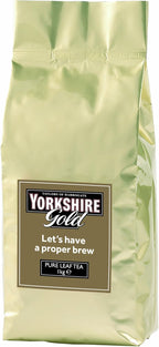 Yorkshire Tea, Gold, Loose Leaf Tea, Black Tea, 1 Kilo Bag | 2.2lb (Pack of 1), Premium Blend, Rich, Smooth, and Satisfying, Classic British Breakfast Blend, Caffeinated, Enjoy Hot or Iced