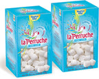 La Perruche Pure Cane White Sugar Cubes (750g/1.65lb box) | Ideal Sugar Cubes for Teas | Pack of 2