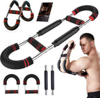 HOTWAVE Twister Arm Exerciser,Adjustable Spring Workout Bar, Forearm Triceps Chest Enhanced Exercise Strengthener,Portable Home Fitness Equipment