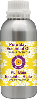 Deve Herbes Pure Bay Essential Oil (Pimenta racemosa) 100% Steam Distilled 300ml (10 oz)