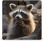 Cute Raccoon Weight Scale High Precision Digital Body Scale Cute Compact Slim Bathroom Scale Sleek Modern Personal Body Weighing Machine for Bedroom Kitchen and Bathroom