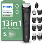 Norelco Philips All-in-One 3000 Series 13 in 1 Trimmer for Men, Beard Trimmer & Head Hair Clipper, Full Metal Self-Sharpening Blades & 8 Length Settings, MG3939/50