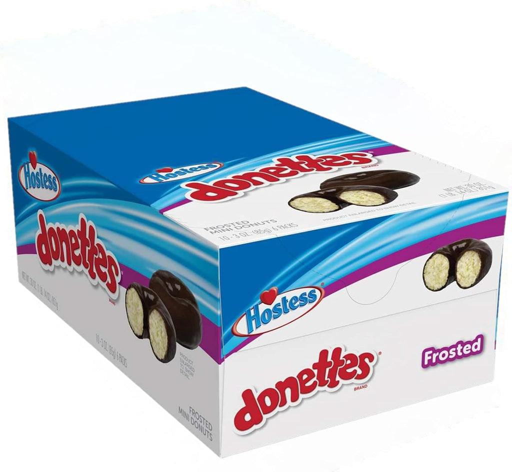 Hostess Donettes Mini Donuts, Frosted, 3 Ounce, 10 Count
