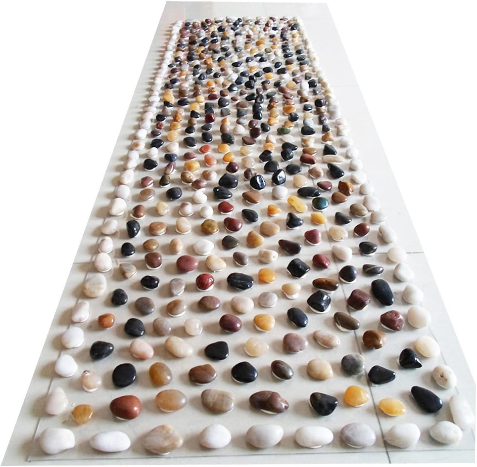 Eliteshine Natural Pebbles Reflexology Foot Massage Yoga Mat Stay Home Exercise Walkway