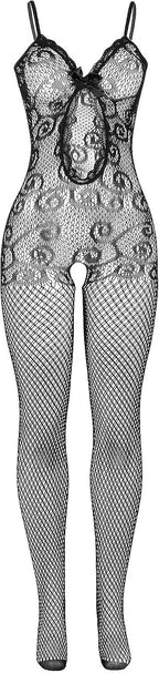 Men's Soft One Piece Bodystockings Fishnet Lace Jumpsuits for Men One Size Lingerie Nightgown Fishnet Bodysuit
