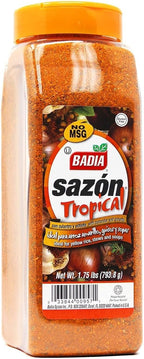 Badia Sazon Tropical with Annatto and Coriander, 1.75 Pound (Pack of 6)