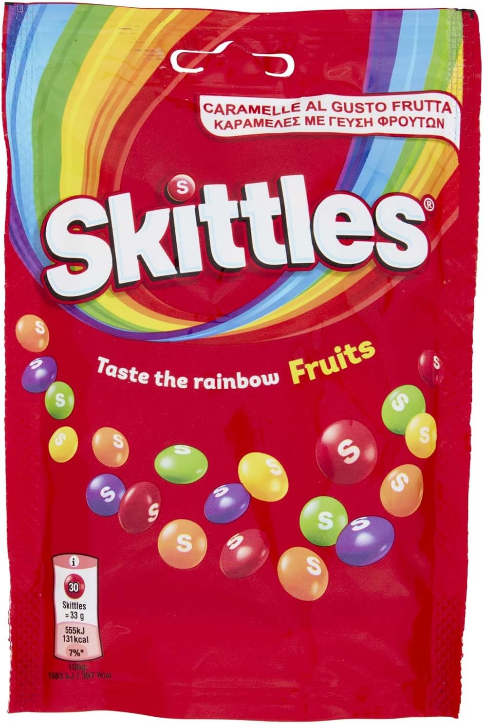 Skittles Fruit Sweets Pouch 136g (Pack of 3)
