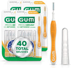 GUM Proxabrush Go-Betweens - Ultra Tight- Interdental Brushes - Soft Bristled Dental Picks for Plaque Removal Health - Safe for Braces & Dental Devices, 10 Count (Pack of 4) 40 Total