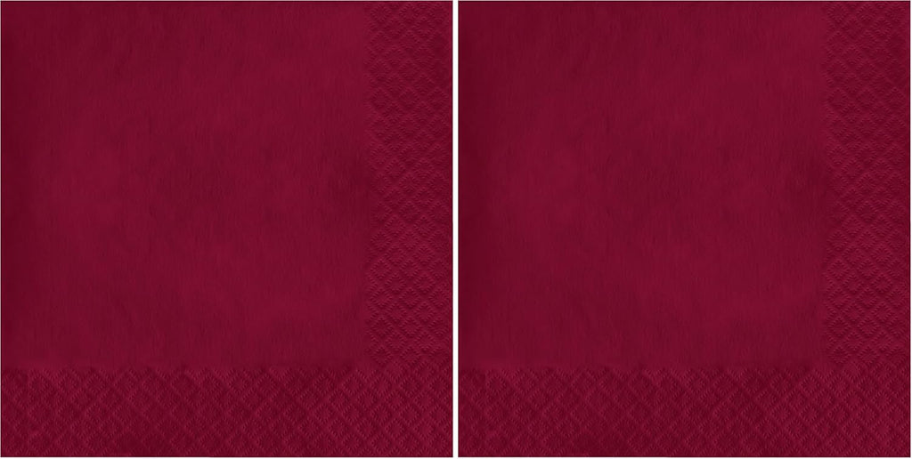 Creative Converting Burgundy Red Paper Lunch Napkins, 50 Count (Pack of 2)
