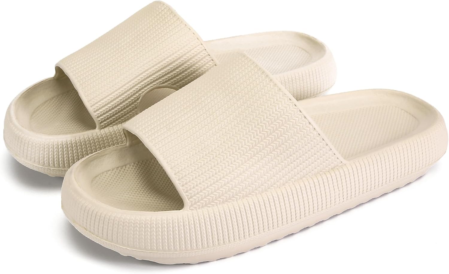 rosyclo Cloud Slippers for Women and Men, Pillow House Slippers Shower Shoes Indoor Slides Bathroom Sandals, Ultimate Comfort, Lightweight, Thick Sole, Non-Slip, Easy to Clean