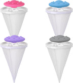 4PCS Washer Hair Remover Floating Filter Reusable Lint Trapper Mesh Pouch Laundry Cleaning Ball for Pet Fur and Debris Universal for Home Washing Machines