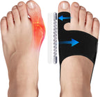 2 Pack Bunion Corrector,Big Toe Straightener for Women & Men, Adjustable, Breathable Splint for Hallux Valgus Pain Reduce，Day and Night Use,Fits Left/Right Feet