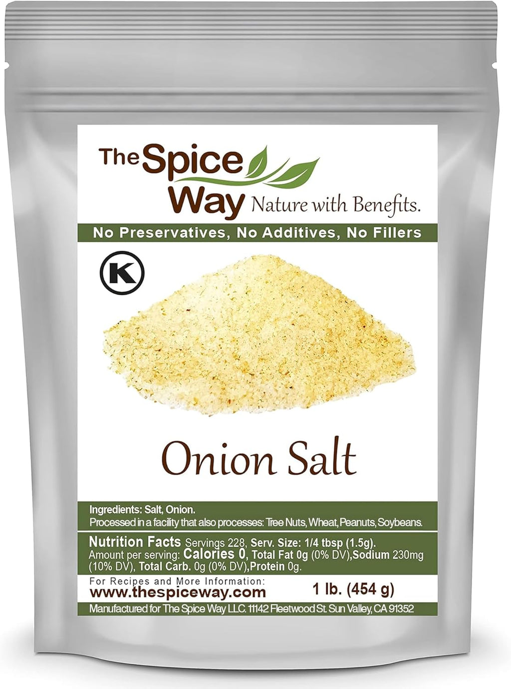 The Spice Way Onion Salt - 1 lb. - seasoning salt blend