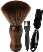 Barber Neck Duster Brush - Borogo 3PCS Professional Barber Large Hair Cutting Cleaning Hairbrush Styling Tool