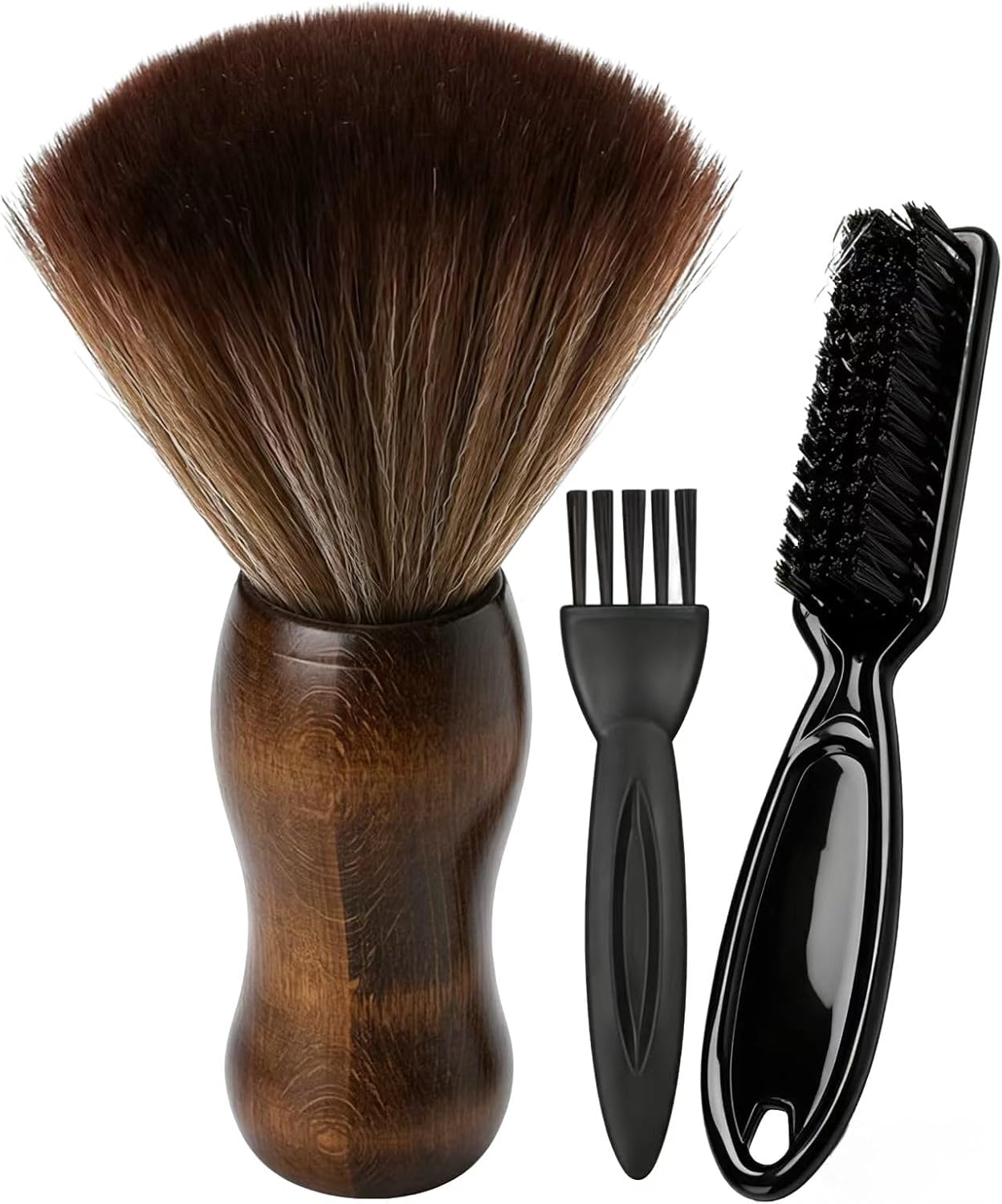 Barber Neck Duster Brush - Borogo 3PCS Professional Barber Large Hair Cutting Cleaning Hairbrush Styling Tool