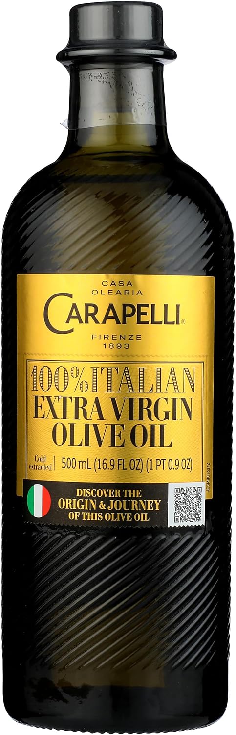 Carapelli Extra Virgin Olive Oil, Cold Pressed, 500 ML (Pack of 6)