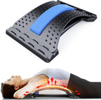 MINOLL Back Stretcher for Lower Back Pain Relief, Multiple Level Adjustable Arch Lumbar Back Cracker Board, Back Cracking Device, Back Massager for Scoliosis, Spine Decompression Support