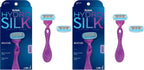 Schick Hydro Silk Razor for Women With 2 Moisturizing Blade Refills (Pack of 2)