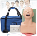 Adult Intubation Manikin Model, Oral Nasal Tracheal Intubation Simulation Airway Management Trainer for Professional Nurse Emergency Education