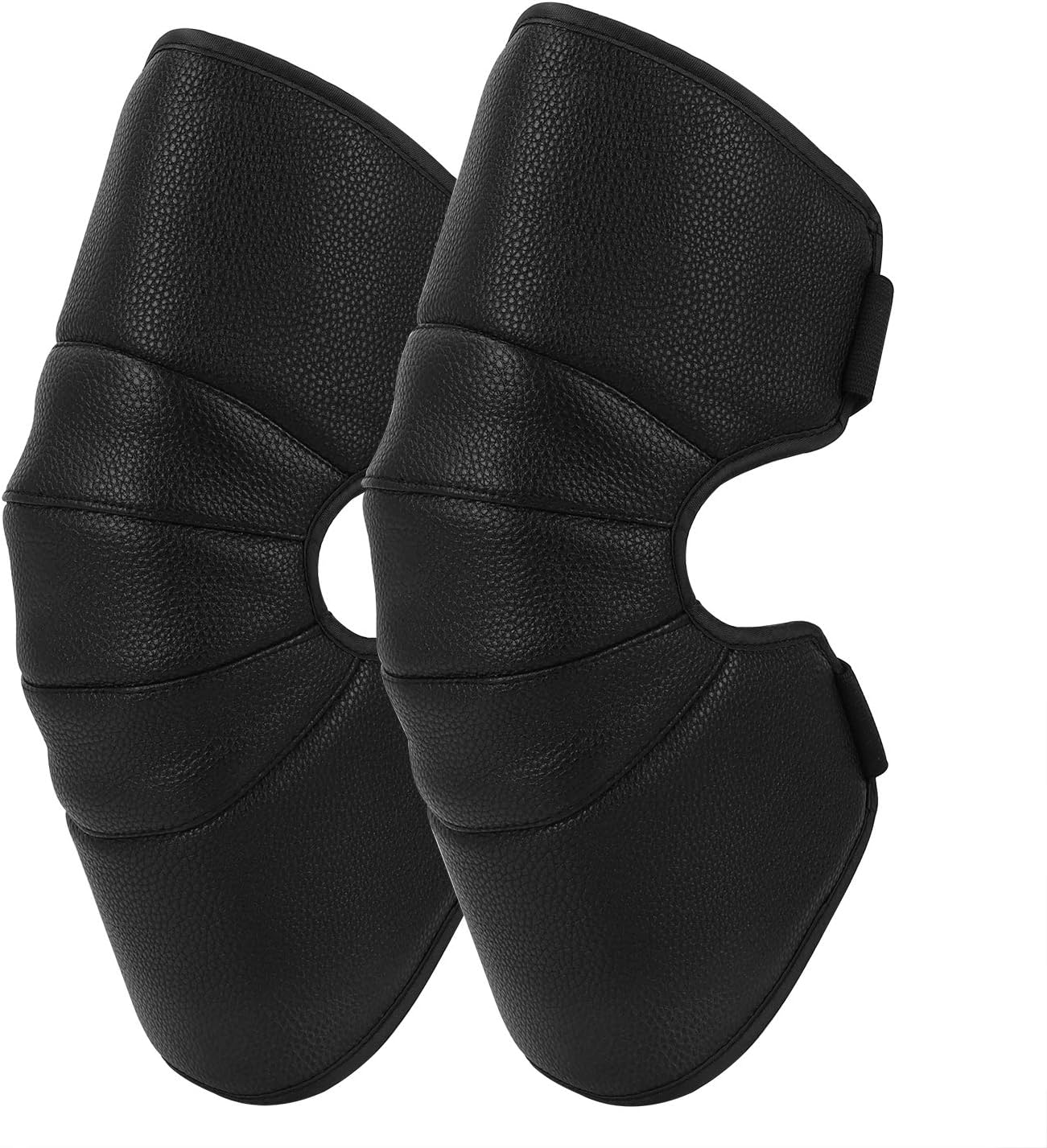 Motorcycle Knee Pads Sleeve Wraps Winter Windproof Waterproof Leather Thermal Fleece Lining Knee Brace Warmer Kneepad Adjustable Knee Shin Protective Guards for Motorcycle Bicycle Cycling
