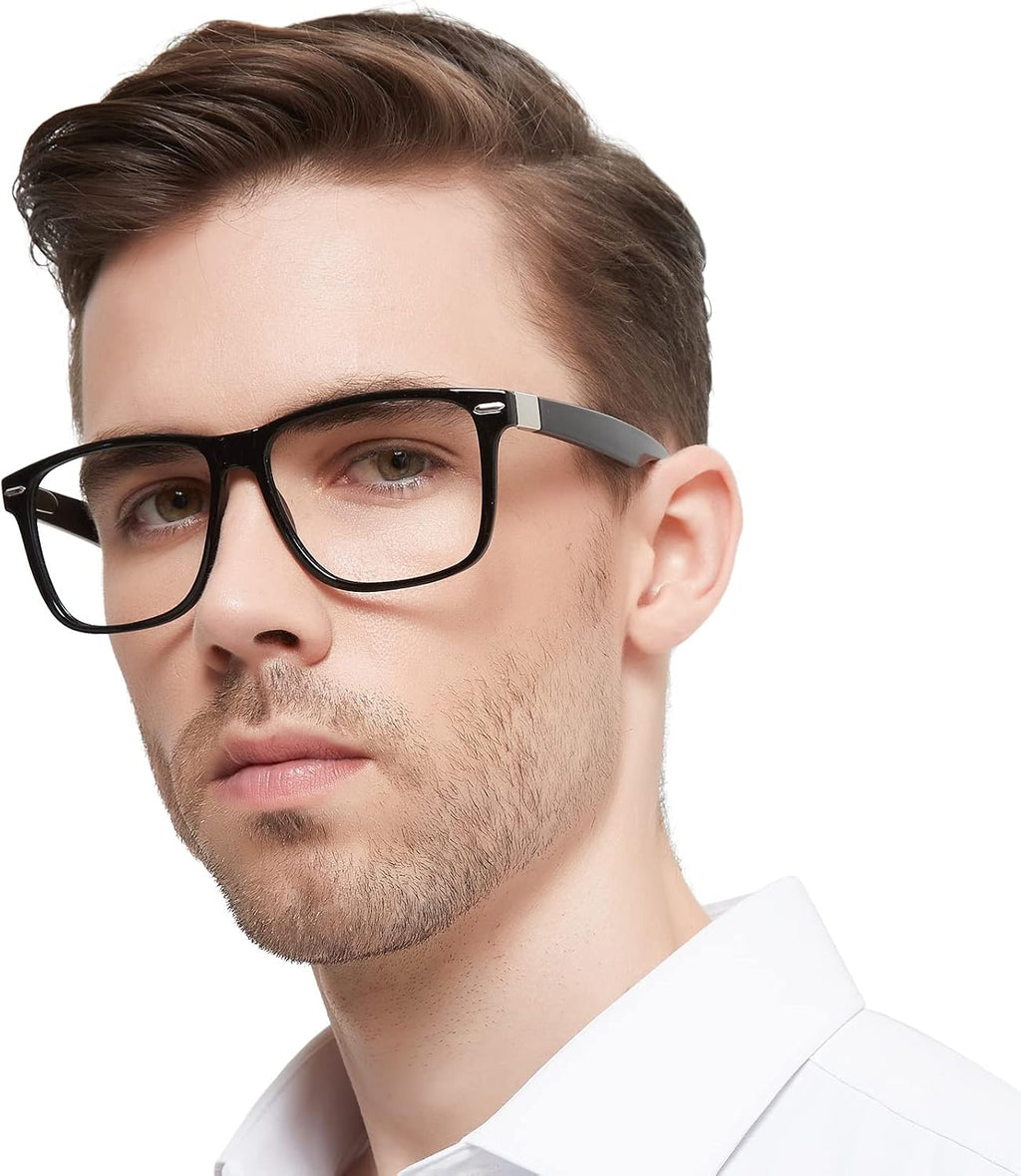 OCCI CHIARI Wide Frame Reading Glasses Men 2.0+ Stylish Big Readers 1.0 1.25 1.5 1.75 2.0 2.25 2.5 2.75 3.0 3.5 4.0 5.0 6.0